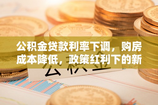 中原公积金贷款利率下调，购房成本降低，政策红利下的新机遇