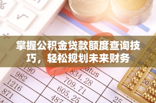 中原掌握公积金贷款额度查询技巧，轻松规划未来财务