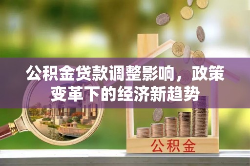 中原公积金贷款调整影响，政策变革下的经济新趋势