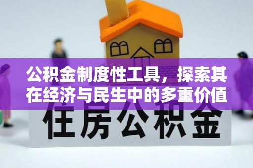 中原公积金制度性工具，探索其在经济与民生中的多重价值